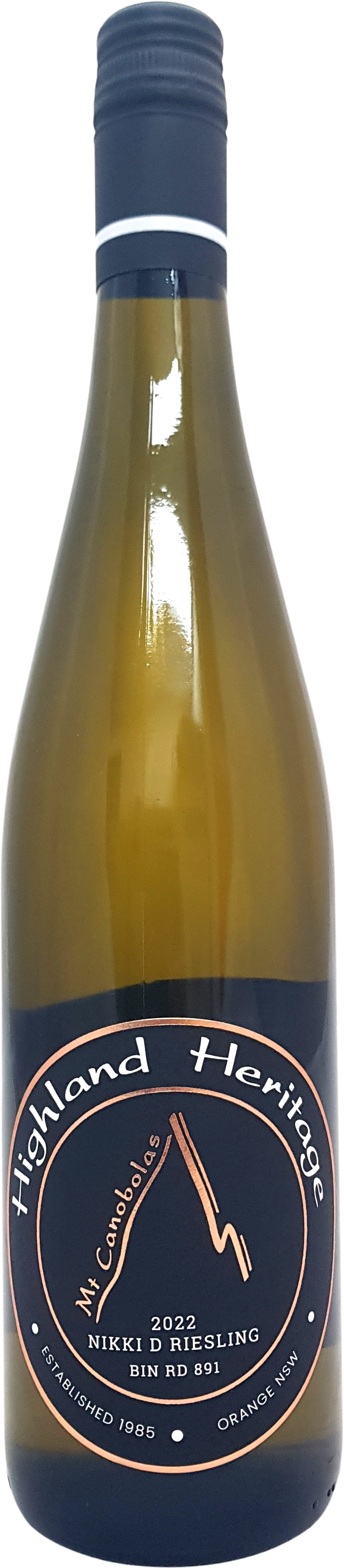 Highland Heritage Mt Canobolas Bin RD 891 Nikki D Riesling 2022